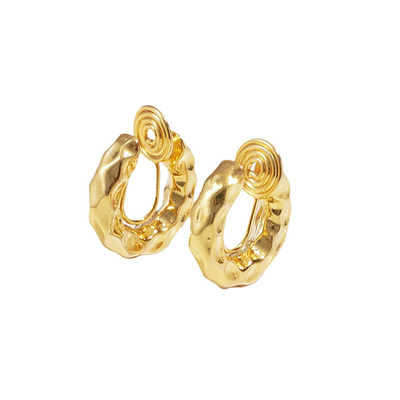 TONE不规则熔岩耳圈耳夹