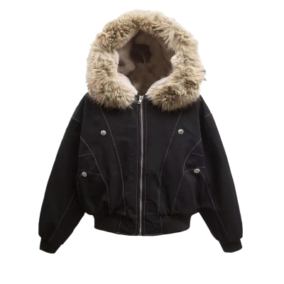 派克服女2025新款短款加绒冬装