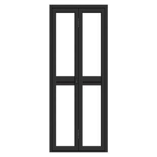 钛镁合金吊轨移门小折叠卫生间推拉厨房无下轨浴室玻璃门对开阳台