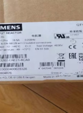议价6SL3202-0AE21-8CA0西门子G120出线电抗器原装6SL32020AE218C