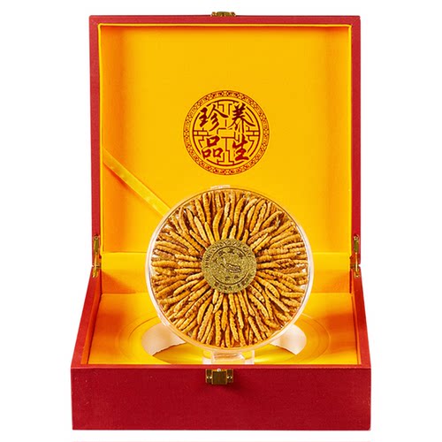 冬虫夏草官方旗舰店30根/10克 头期正品干货虫草整条50克礼盒装