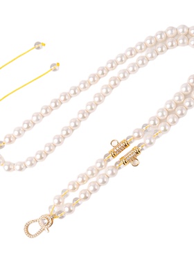 贝珠三挂唐卡绳吊坠绳佛牌链