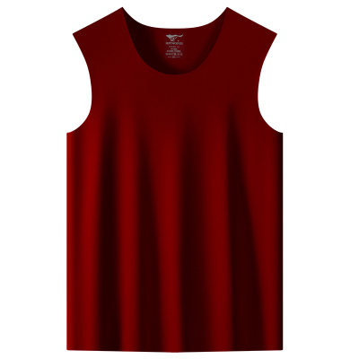 七匹狼德绒保暖背心男本命年红色