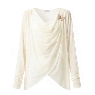 蝴蝶水纱古典舞舞蹈上衣