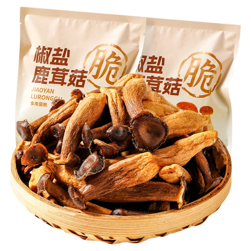 鹿茸菇脆解馋休闲小零果蔬脆