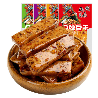 张飞豆干Q弹麻辣豆腐干四川重庆特产小包装休闲追剧解馋香辣零食