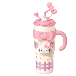 HelloKitty保温杯大容量保冷女吸管水杯子巨无霸冰霸杯生日礼物