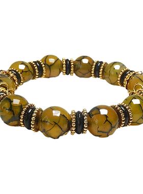 男女款玛瑙玉髓冰花玉石手链手串