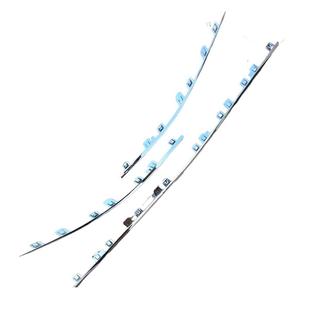 适用22-25奔驰C前杠亮条月牙后杠亮条W206 C200L前风刀C260电镀条