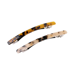 醋酸豹纹发夹后脑勺韩国简约风气质马尾弹簧夹半扎发盘发夹子头饰