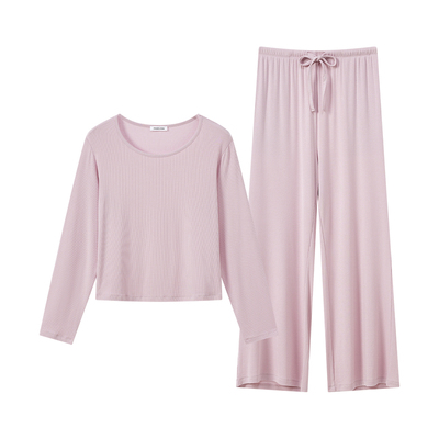 伊维斯罗纹假日圆领长袖女款