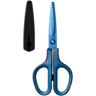 日本PLUS普乐士剪刀不粘胶防锈手工家用安全圆头小号学生儿童日式