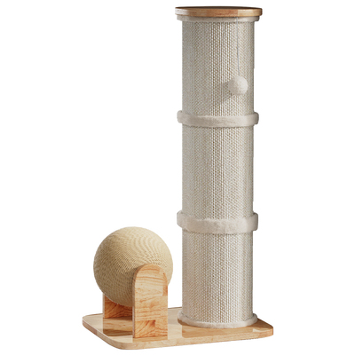 猫抓板耐磨不掉屑立式剑麻柱麻绳