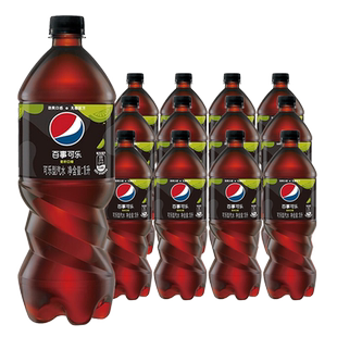百事可乐无糖青柠味1L*12瓶整箱批大瓶极度七喜可乐碳酸饮料汽水