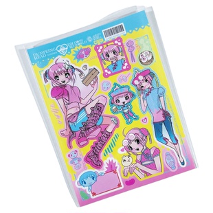 韩系贴纸domi贴纸卡通少女人物咕卡贴纸ins可爱创意diy手账贴纸