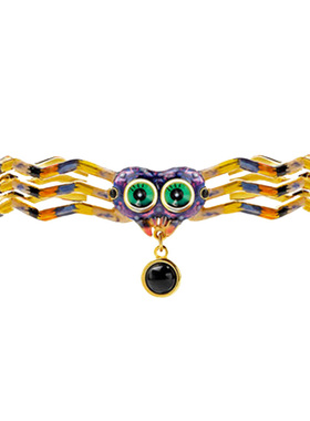 系列珐琅大眼蜘蛛可爱风小众手镯