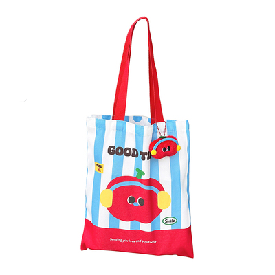 可爱卡通小学生帆布包补习袋