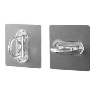 简易窗帘环形挂钩多功能粘贴式墙上窗帘免打孔安装圆圈挂钩圆形贴