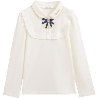 娃娃领POLO衫英氏可拆卸蝴蝶结