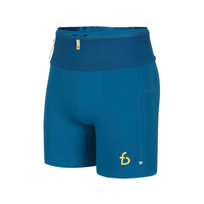 飞比特「袋鼠裤4.0」男马拉松跑步压缩裤运动速干短裤竞赛腰包裤