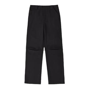 WAOOO  设计师小众高街盖鞋宽松直筒黑色西裤高级感长裤子男休闲