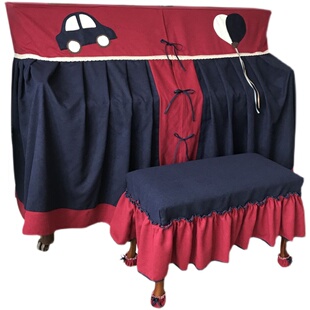 马小萌原创男孩卡通汽车立式大琴谱架钢琴罩简约全罩分体秒变半罩