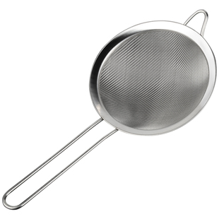 不锈钢超细豆浆果汁过滤网网筛奶茶店家用油格隔泡沫捞勺火锅漏勺