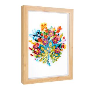 A3彩纸折纸衍纸手工diy材料包工具套装衍纸画底稿作品成品包邮8开