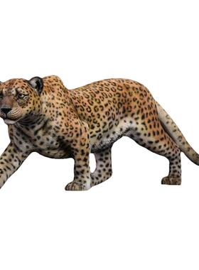 黑豹模型仿真高端双头动物树脂