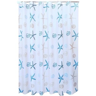 浴室浴帘卫生间防水布防霉免打孔厕所高档遮挡窗帘淋浴隔断门帘子