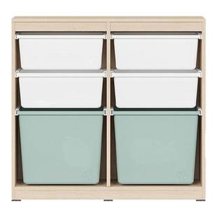 hanssem汉森儿童储物柜蒙氏宝宝玩具置物柜实木矮柜北欧ins风斗柜