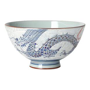 NITORI宜得利家居家用餐具陶瓷面碗汤碗日式创意龙凤亮面饭碗