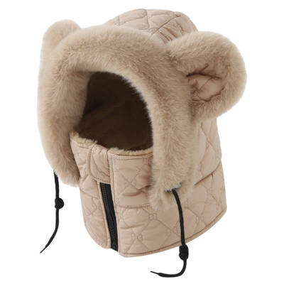 帽子女冬防风防寒雷锋帽护颈棉帽