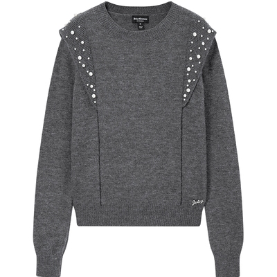 JuicyCouture橘滋灰色针织衫