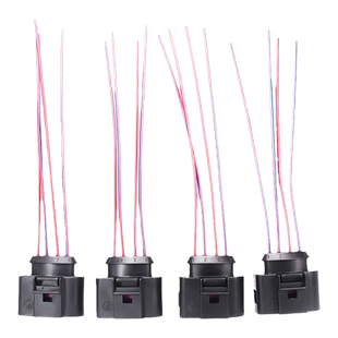 适配大众迈腾途观CC昊锐明锐POLO宝来点火线圈插头壳高压包接线头