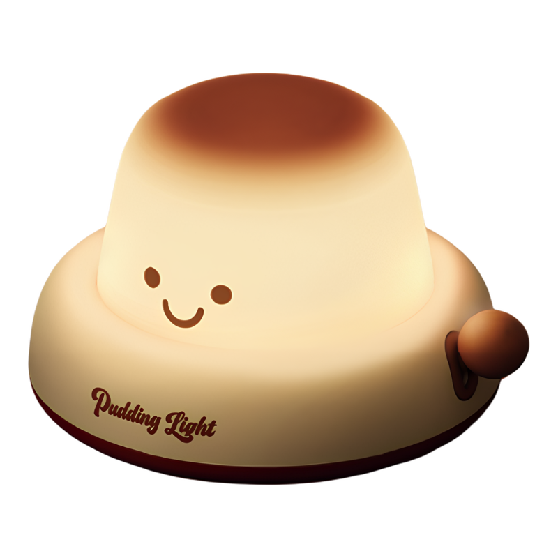 布丁小夜灯轻拍即亮柔和护眼