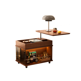 【福利特价款】实木移动边几可升降式茶几客厅家用沙发边柜边几