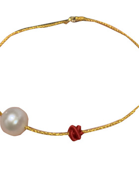 diy可穿珠黄金网红款编绳手链