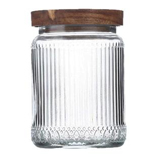 ins海棠花无铅储物罐复古浮雕玻璃密封咖啡豆罐子茶叶糖果收纳罐