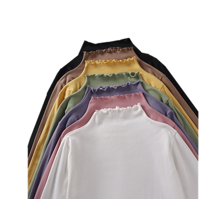 德绒长袖t恤加绒加厚木耳花