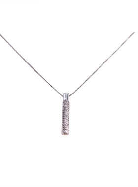 m家简约几何长条项链女ins一字