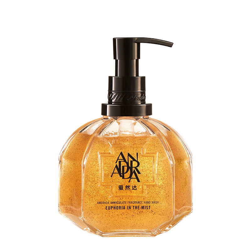 爱然达香氛洗手液按压式清洁磨砂手部清洁露深层补水保湿滋润400g