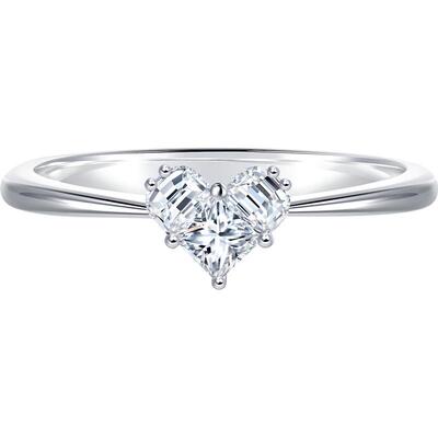 周生黄金白色钻石戒指结婚