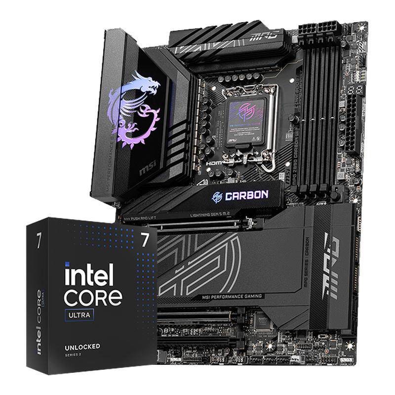INTEL Ultra 250K PLUS  270K PLUS  微星B860 Z890主板CPU套装