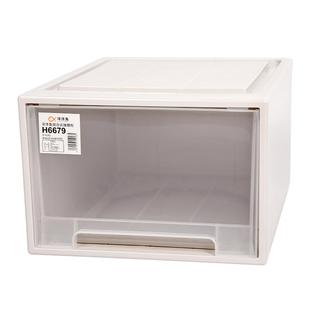 洋洋鱼收纳箱抽屉式塑料透明衣服内衣物整理箱多层衣柜收纳盒大号