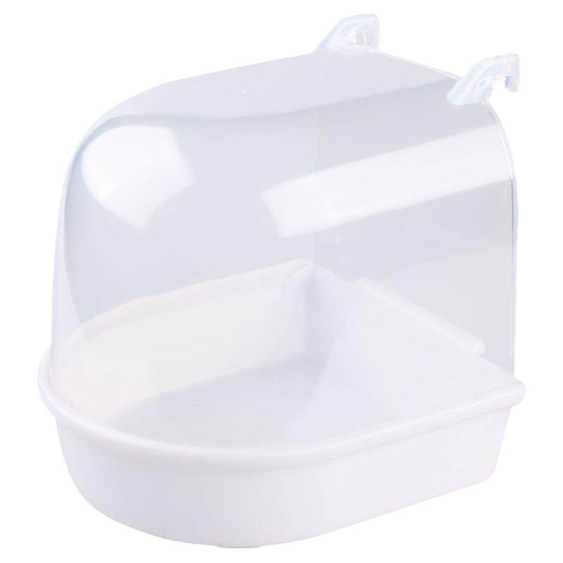 小斑兔鹦鹉洗澡盆上新送加水器