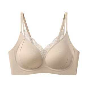 BR SIZE AS聚拢无钢圈蕾丝文胸罩女调整型细肩带舒适薄款美背内衣