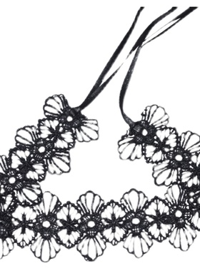 choker绑带黑白蕾丝颈纹脖子饰品
