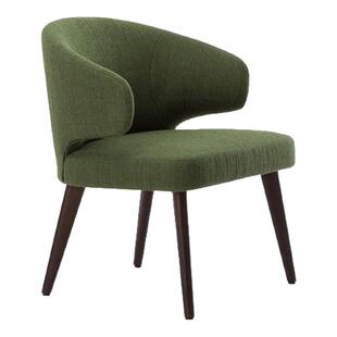 芬纳维亚传承 意式轻奢极简现代真皮书椅皮布艺餐椅(Agatha阿茄)