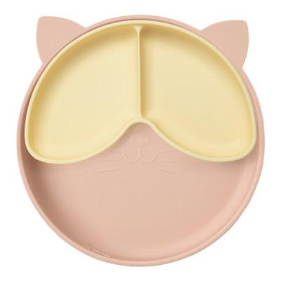 Qlittle儿童餐盘硅胶分格盘防摔